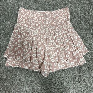 Hem & Thread Pink Floral Skort 🏀